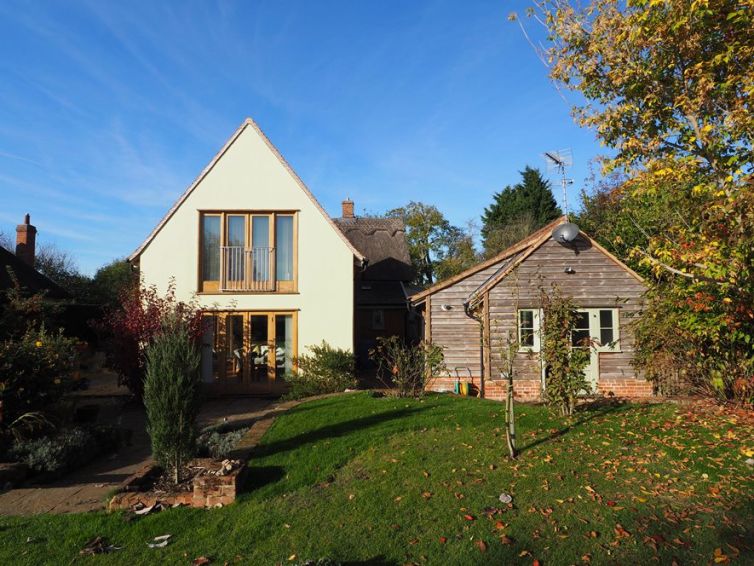 Renovation & extension of a Grade 2 Listed thatch cottage, Long Melford, Suffolk.