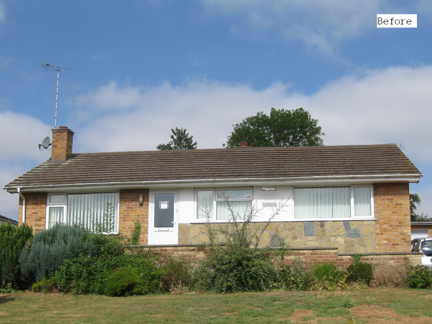 1 Self build contemporary dwelling - previous bungalow