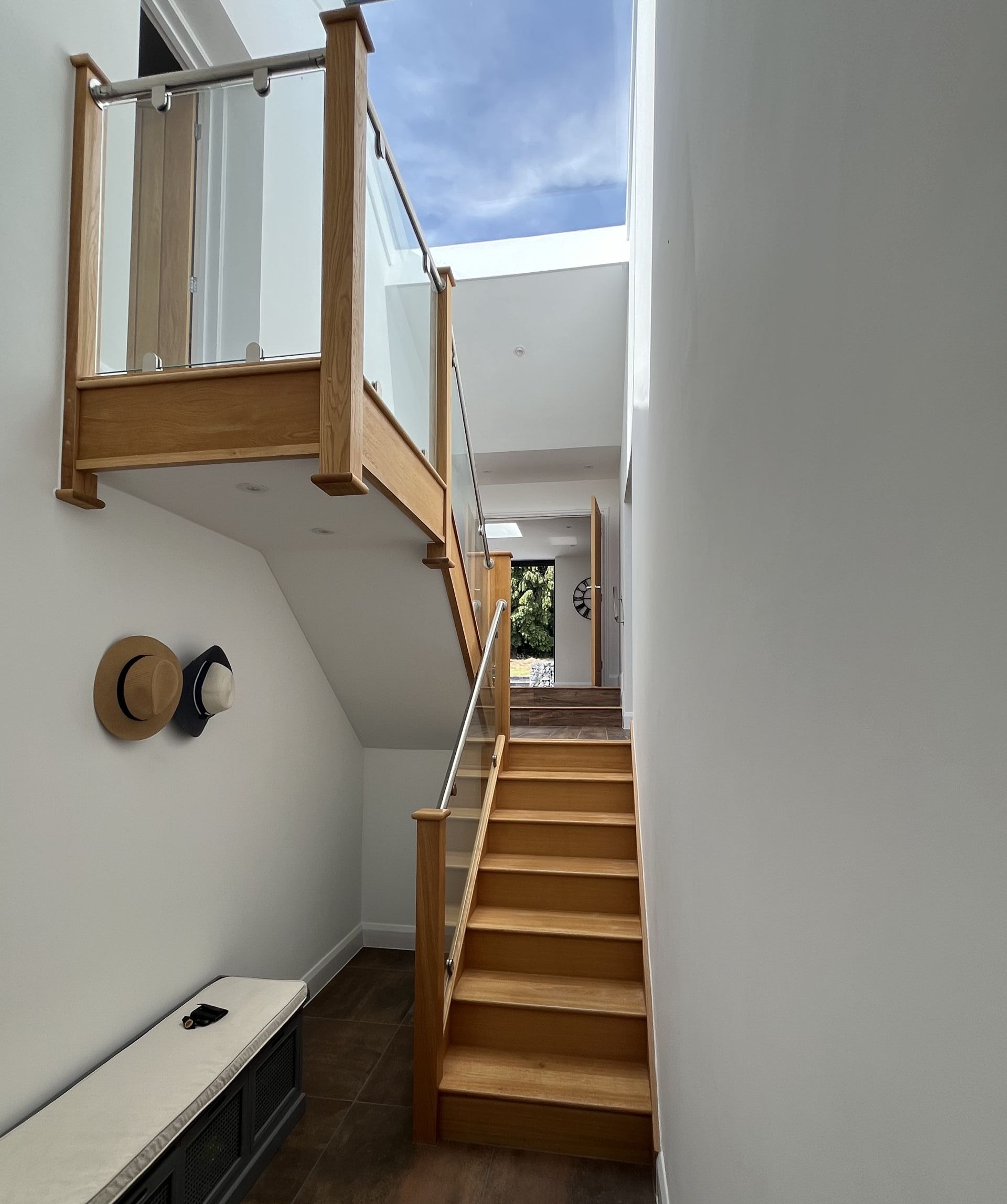 light filled hall way and landing