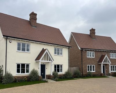 Detached homes in Phase 2 of the residential development with modern traditional styling.