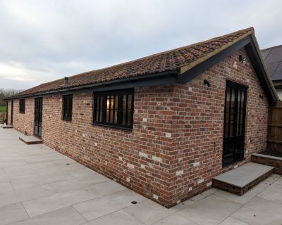 The external view of the converted stables