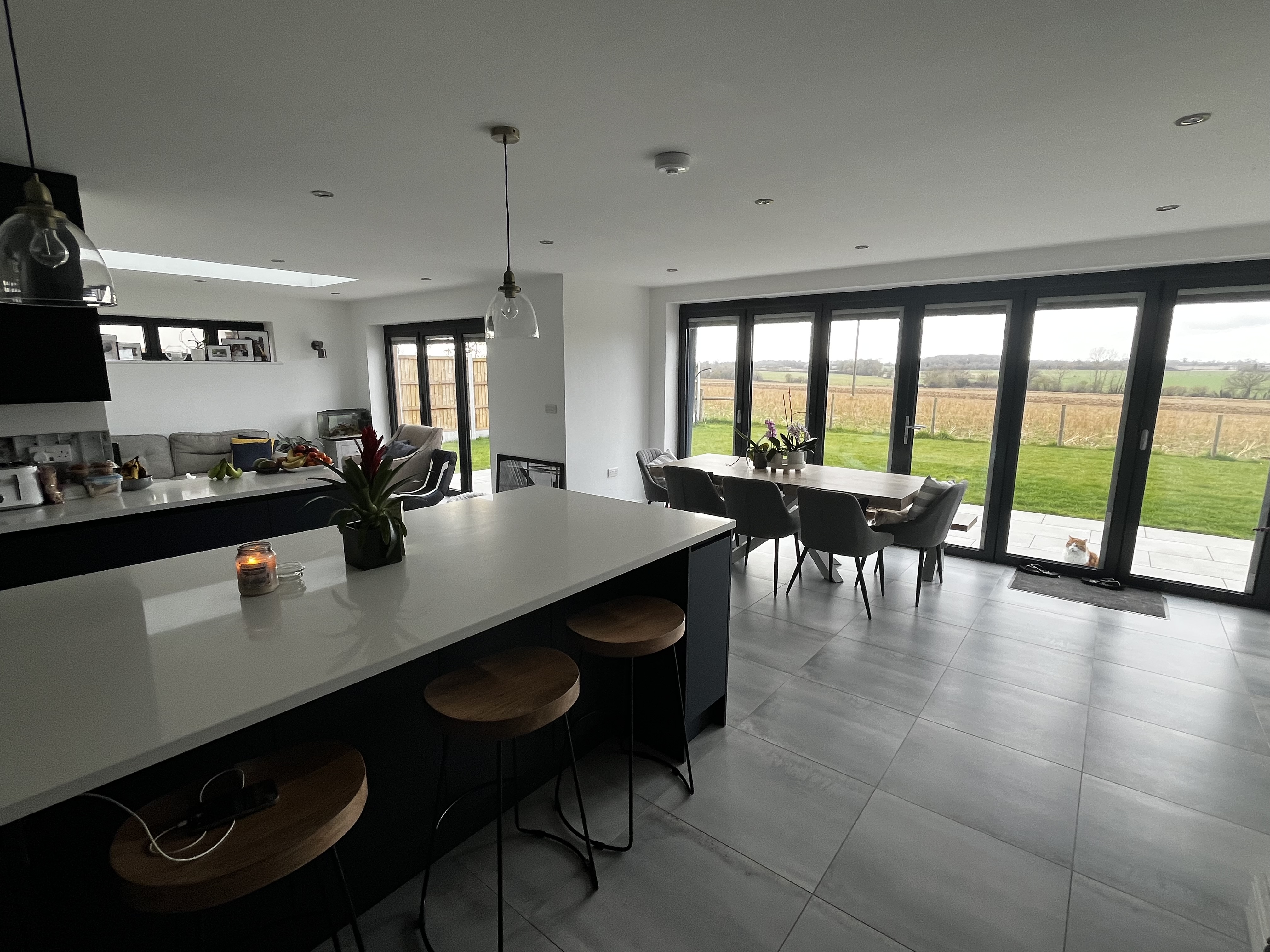 Ground floor kitchen dining living area